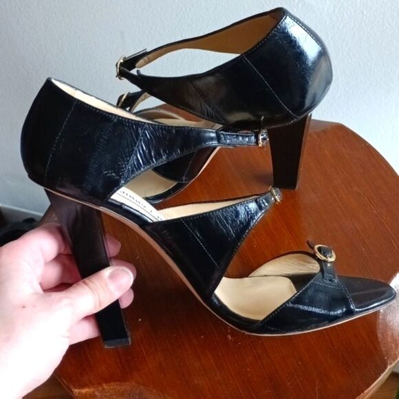 Black Jimmy Choo Eel Skin Heels, EU 40 - Picture 5 of 12